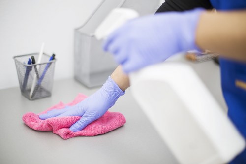 Airbnb cleaner preparing a short-let flat for guests in Haringey