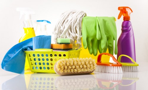 Local commercial cleaning team working in a Haringey office