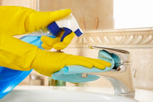 Kitchen and bathroom routine cleaning in a Haringey property