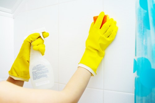 After builders cleaning for a flat in Haringey with access challenges