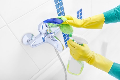 Cleaning equipment used for carpet care in a Haringey property